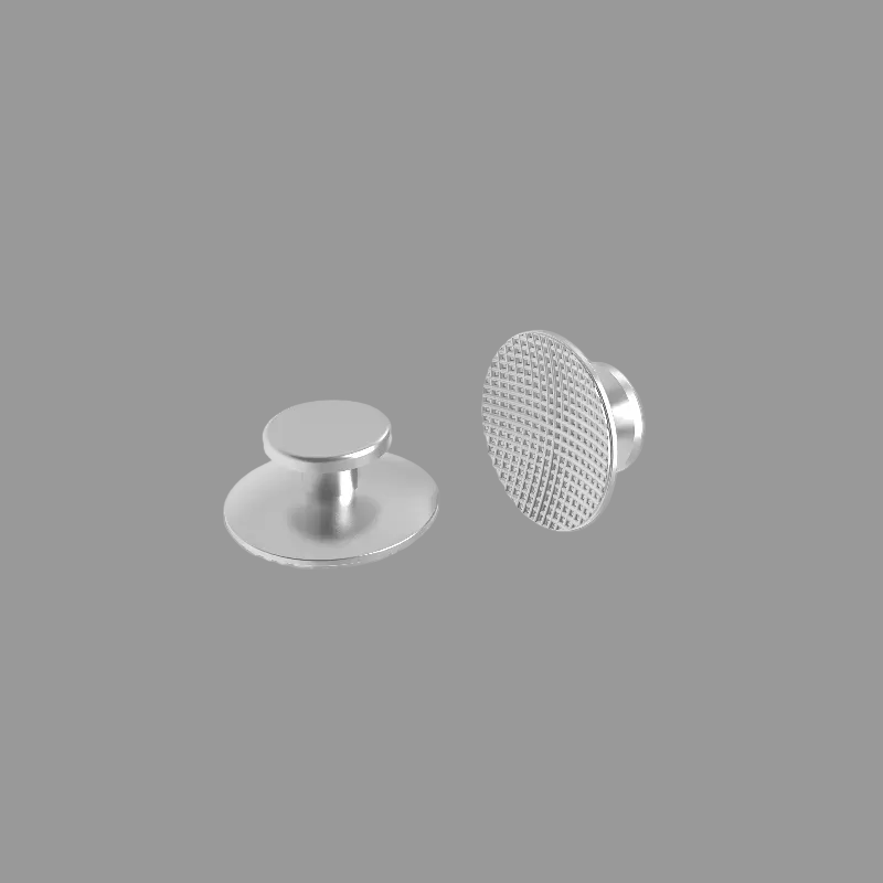 Lingual Button Y-F303 Bondable Metal lingual button, Round base, 80# mesh base 10pcs/pk