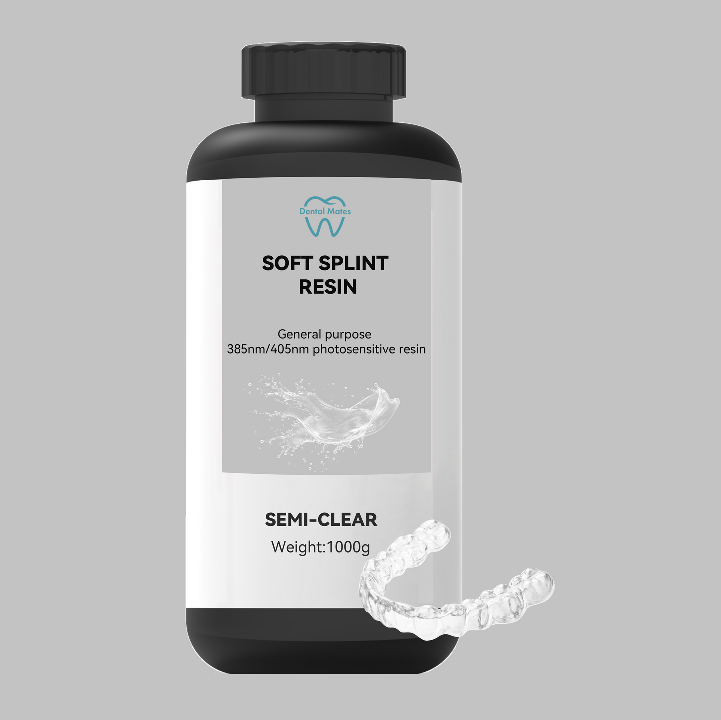Flexible Soft Splint Resin for DLP and LCD Printers 500ml/500gram