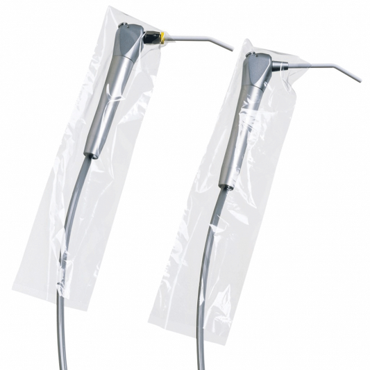 Air/Water Syringe Sleeves,  Low speed handpiece sleeves,  Turbine Motor Sleeves, Oral Camera Sleeves, Half/Full Chair Covers, Headrest Covers