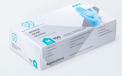 Dental Mates 4mil Disposable Nitrile Gloves Blue 100pcs/box 10 boxes/case