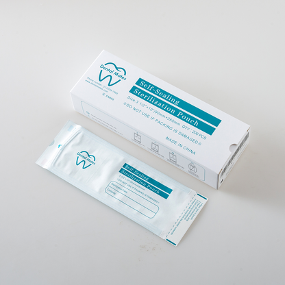 Self-Sealing Autoclave Sterilization Pouches 200pcs per box, 10 boxes/case for most sizes; 5 boxes/case 10 1/2x20"