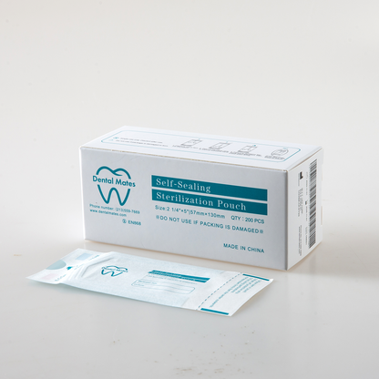 Self-Sealing Autoclave Sterilization Pouches 200pcs per box, 10 boxes/case for most sizes; 5 boxes/case 10 1/2x20"