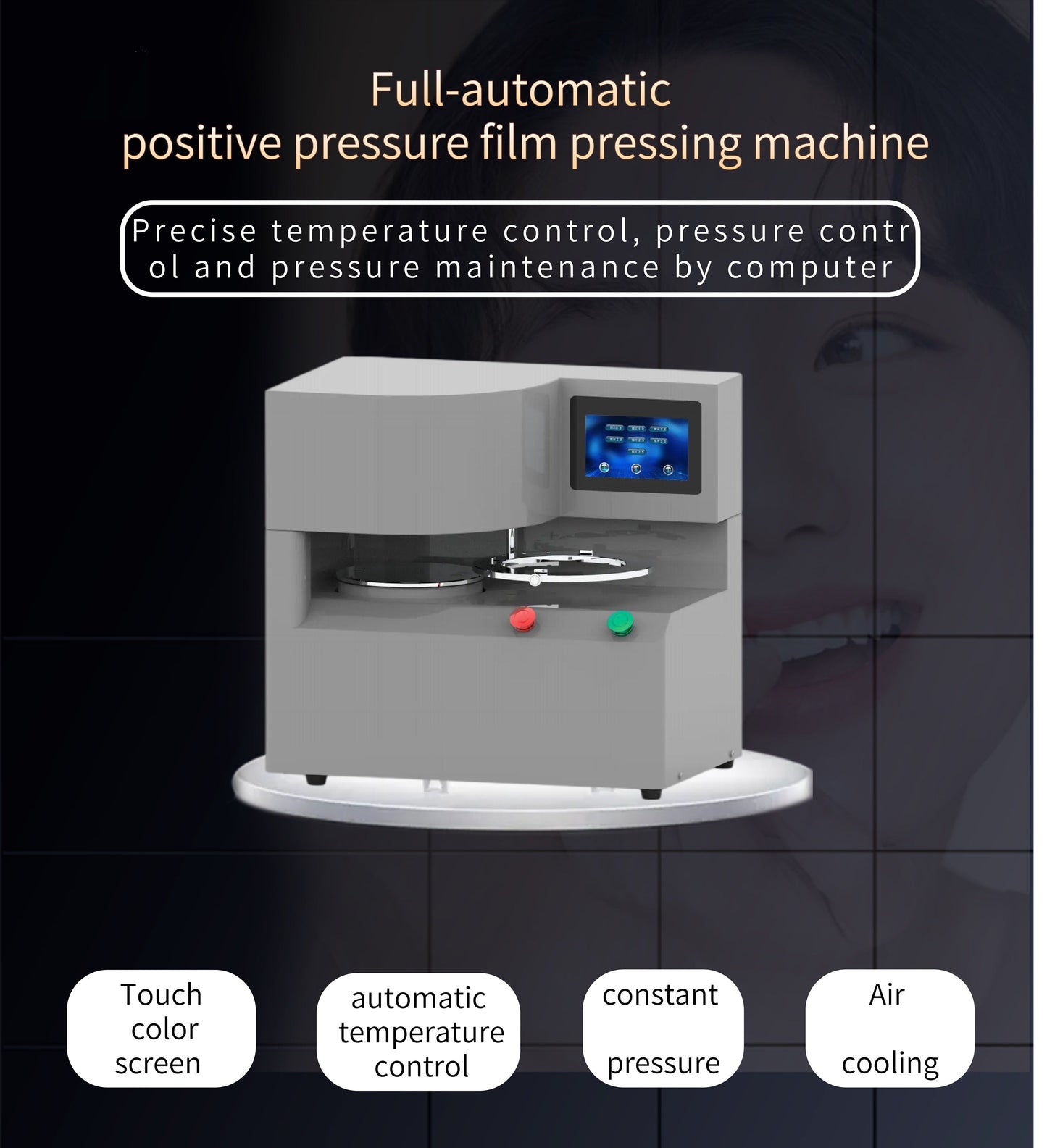 Desktop One-click Fully Automatic Aligner/Retainer/Nightguard Plastic Thermoforming Machine - Positive Pressure